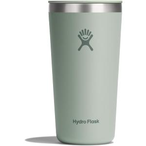 Hydro Flask All Around Tumbler Press-in Lid, Insulated Travel Mug, Stainless Steel Coffee Cup 20 Oz Agave Green