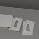 BESTTEN 10 Pack Screwless Decorator Wall Plate, Decorative Outlet Cover, USWP6 Gloss Snow White, Decorative Faceplate for Receptacle & Switch, 1 Gang, H4.69 x W2.91