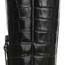 Franco Sarto Women's Sorelina Fashion Boot Black Croc Print Leather 8 M