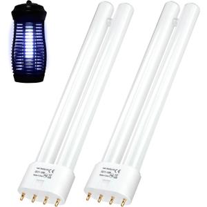 BlueStars 2G11 18W Replacement Bulb H-Shaped Tube with 4-Pin Base Blue Light - Compatible with Indoor Outdoor 18W Appliance Light Lamps for Home - Pack of 2 - Dimensions: 8.7 x 1.7 x 0.9in