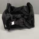 Small Duffel Bag 17 inch Carry On Weekender Bag for Travel Gym Sport (17x10x9 in) - Black