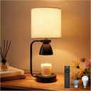 2-in-1 Table Lamp & Candle Warmer Lamp - Bedside Lamps with Timer for Bedroom Living Room, 16 Million Color Dimmable (Remote/App Control), Fragrance Lamp, Stylish Home Decor Ideal Gifts for Women
