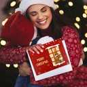 Hxezoc 3D Fireplace Music Christmas Card with Lights, Wish You A Merry Christmas Music Play Xmas Gift Cards for Family Members Friends Classmates Members Gifts Supplies