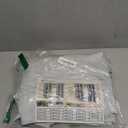 BGment Greyish White Short Room Darkening Curtains for Small Windows, 38 x 45 Inch Thermal Insulated Tier Set of 2 Panels Sun Blocking Drapes for Kitchen Bedroom