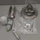 Delta Foundations 13 Series 2-Spray Bathtub and Shower Faucet Set, Brushed Nickel Shower Head and Handle Set, Valve Trim Kit, Stainless BT13410-SS (Valve Not Included)
