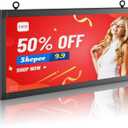 P10 Outdoor Full Color Programmable Double Sides LED Signs 39"x 14" with WIFI,Programmable Scrolling LED Display,Texts and Image Display for led Advertising Sign Board (Double sides)