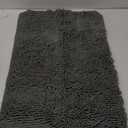 OLANLY Bathroom Rugs 30x20, Extra Soft Absorbent Chenille Bath Rugs, Rubber Backing Quick Dry, Machine Washable Bath Mats for Bathroom Floor, Tub and Shower, Home Decor Accessories, Grey