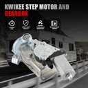 676061 RV Stair Entry Step Motor with 379160 Gear Box Linkage A Compatible with Lippert Kwikee Electric Steps Series 22 23 28A 30 32 33 34 35 36 38 40, Replacement 214-1001 379147 366043 1101428