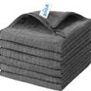 MR.SIGA Microfiber Cleaning Cloth, All-Purpose Cleaning Towels, Pack of 6, Size 13.8 x 15.7 in (Grey)
