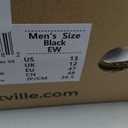 FitVille Extra Wide Sneakers for Men Slip-on Shoes, Soft Comfortable Mens Running Shoe, Slip Resistant Hiking Walking Shoes with Arch Support & Wide Toe Box (Black, US 13)