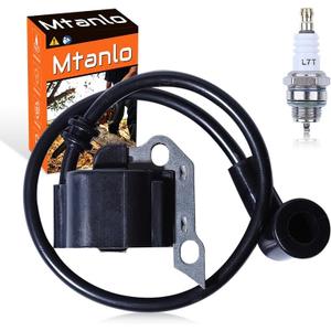 Ignition Coil For Stihl BR320 BR320L BR400 SR340 SR420 SR400 Backpack Blower US, Ignition Coil, Spark Plug