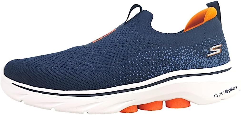 Skechers Mens Go Walk 7 (9, Navy/Orange)