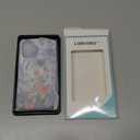 LUHOURI for iPhone 16 Case,Wireless Charging Compatible,Dual-Layer - Soft Silicone Inner + Hard Outer Shell,Cute Wildflower Design,Protective Phone Cover for Women - Marble Pressed Flowers