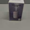 Portable Mini Humidifier, 300ml USB Cool Mist Small Humidifier with Colorful Lights. Perfect for Bedroom, Office, Plants, travel & Car (White)