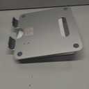 Nulaxy Fully Adjustable Laptop Stand for Desk, Dual Foldable Aluminum Computer Riser with Heat-Vent, Ergonomic Notebook Holder Portable Office Accessories Compatible with All 10-17" Laptops, Silver