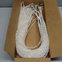 KI Store White Dripping Sequin Christmas Tree Picks Spray 6pcs Cascading Christmas Picks for Xmas Tree Garland Decorations