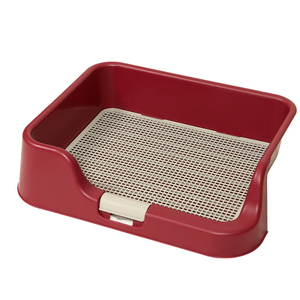 Dog Pet Potty Tray Training Toilet Raised Walls T1, Wine