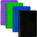 Spiral Notebook 4 Pack Pocket Notebook 4.2"x 6.1" Pocket Notepad, Small Notebook 