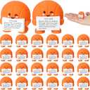 Skylety 24 Pcs Miniature Rubber Basketball Figurines Bulk Inspirational Positive Basketball Desktop Tabletop Decorative Valentine's Day Exchange Gift for Team Men Women Party Favors Birthday