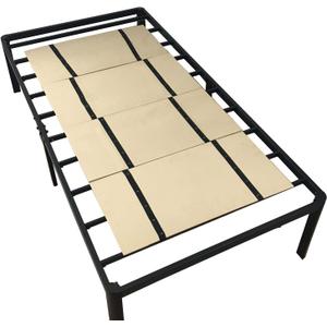DMI Foldable Box Spring, Bunkie Board, Bed Support Slats for Support to Streamline and Minimize the Bed, No Assembly Needed, Twin Size, 60 x 30,Brown