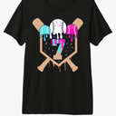 Baseball 7 Year Old Ice Cream Drip 7th Birthday Boy Number 7 Premium Tri-blend T-Shirt, Size: S (Youth)