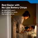 Kidde Carbon Monoxide Detector, Plug-in with AA Battery Backup, Easy-to-Read Digital Backlit Display, 85 dB Alarm, Rotating Plug, LED Status Light Indicators, 5th Edition, COPD