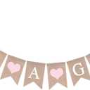 GCQQ Its a Girl Banner No DIY Baby Shower Girls Banner Sign, Burlap Babies Showers Girls Banners for Gender Reveal, Welcome Baby Backdrop Decoration