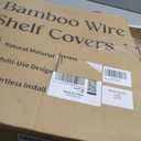 Wire Shelf Covers, Bamboo Wire Rack Covers for Pantry, ClosetKitchen (5pcs, 30" W x 12" D, Walnut)