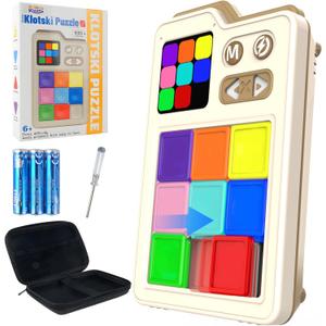 SMILESSKIDDO Super Slide Puzzle Games, Original 1000+ Challenges & 3 Modes, Brain Teaser Puzzle, Super Electronic Sliding Puzzles Toy Gifts for Kids & Adults, Fun Unblocking Logic Game