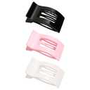 3-Pack Large Flat Hair Clips for Women, Lay Flat Claw Clips for Thick Thin Hair, Strong Hold Non-Slip Duckbill Hair Claws for Everyday, Updos, and Special Occasions (A-Mix Colors)