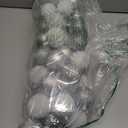 45Pcs 6cm Christmas Glitter Ball Ornaments, Shatterproof Plastic Xmas Tree Decorations for Holidays, Weddings, Parties - Black, White, Silver