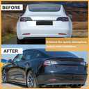Trunk Spoiler Wing for 2017-2023 Tesla Model 3 Rear Trunk Lid Wing Spoiler (Gloss Black, Model 3 2017-2023)