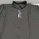 URRU Men's Muscle Dress Shirts Slim Fit Stretch Wrinkle Free Short Sleeve Casual Button Down Shirts
 2XL