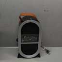 Portable Electric Fireplace Heater, 1500W/750W Mini Space Heater for Indoor Use with 3D Flame, Thermostat, Carry Handle, Overheat & Tipover Protection, for Home Office Bedroom Desk, Black