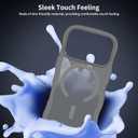 Magnetic for iPhone 17 Pro Case, (Compatible with Magsafe) Curly Wavy Frame Hard Translucent Matte Clear Back Cover for Women Men TPU Bumper Shockproof Phone Case (Gray)