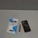 NITITOP Compatible with iPhone 15 Pro Max Case with Wrist Strap Cute Stylish Leopard Aesthetic Tortoise Amber Design for Women Girls Men Soft TPU Shockproof Protective Cover - Brown