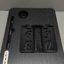 Laptop Desk for Bed Height Adjustable, Lap Bed Table with USB/Storage Drawer/Cup Holder/Tablet Stand/Book Shelf, Foldable Breakfast Tray Portable for Reading Writing, Sofa & Floor, Black