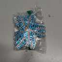 PATIKIL 4 Pcs Starfish Rhinestone Beaded Patch, Starfish Sequin Applique Patches Sew on Fabric Sequin Patch for Clothing Bag Jeans Shoes Hats Jacket DIY Crafts, Blue