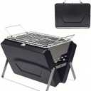PMS Portable Camping Charcoal Grill, Folding Stainless Steel Stove for Outdoor Cooking BBQ Camping Hiking Picnic Backpacking
