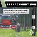 Terre Products, Single Medium Lift Lawn Mower Blade, 22 Inch Decks, Compatible with Toro Recycler, Replacement for 104-8697-03, 108-9764-03, 131-4547-03