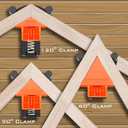 60/90/120 Degree Multi Corner Clamps for Woodworking Set of 4,Adjustable Spring Loaded Right Angle Clamp Woodworking Tools,Carson Clamp for Carpentry,Frame Cabinet Wood Tools Accessories,Gifts for Men