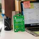 2 x Funny Answer Desk Rates Sign, Green Acrylic Desks Decor, Office Desk Signs Decor, Funny Gag Gifts for Coworker Teammate Employee Boss Manager Supervisor, Boss Day Gifts Decorations