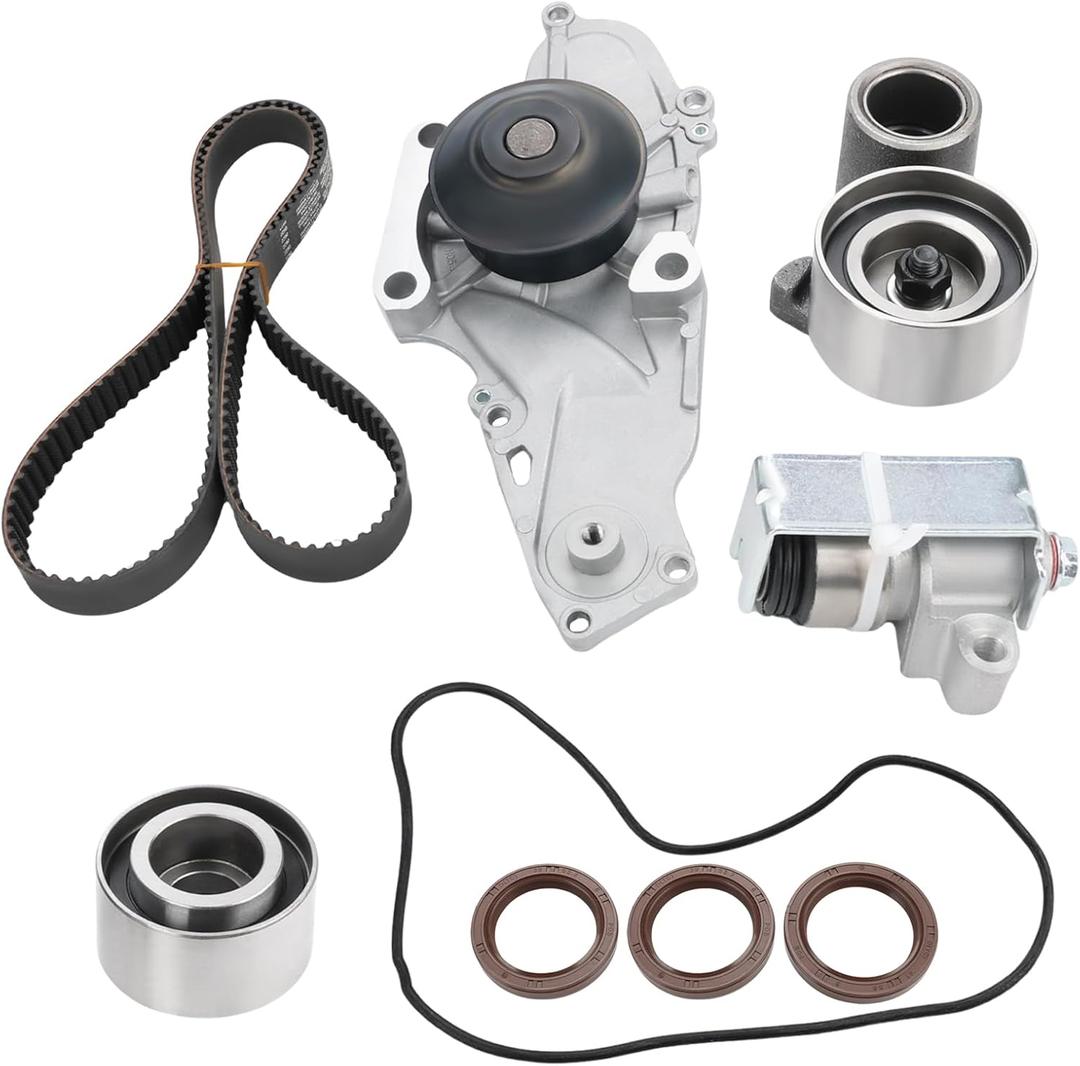 Engine Timing Belt Kit with Water Pump Compatible with Acura TL 1999 Acura CL 1997-1999 Honda Accord 1998-2002 Honda Odyssey 1999 3.0L 3.2L 3.5L