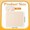 20 Pieces Chamois Cloth, 7x6 Inch Chamois for Pottery Soft Pre-Cut Artist Chamois Leather Clay Trimming Tool for Pottery, Glasses, Jewelry, Musical Instruments, Camera and Car Cleaning Beige