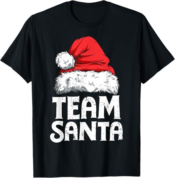 Team Santa Christmas Squad Family Matching Pajamas Boys Men T-Shirt, Size Small