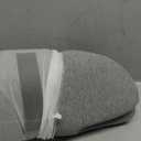 C CUSHION LAB Extra Dense Lumbar Pillow - Patented Ergonomic Multi-Region Firm Back Support for Lower Back Pain Relief - Lumbar Support Cushion with Strap for Office Chair, Car, Sofa, Plane - Grey