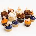 12-Pack 3D Gothic Hand Cupcake Toppers  Plastic Horror-Themed Decorations for Spooky Girl Birthday & Halloween Party, Creepy Cake Picks (Not Edible)