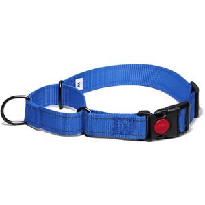 Kazazoo Martingale Collar for Dogs with Quick Release Buckle Adjustable Soft Durable Dog Collar for Small Medium Large No Pull Training Dog Collars-Blue S