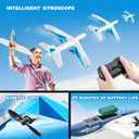 4DRC G2 Foam Remote Control Airplanes RC Planes for Kids Adults, RC Airplane Fighter Jet with 3 Battery for Beginners Adult Light, Airplane Toy Gifts for Kids Boys 3 Battery