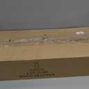 Espird Farmhouse Dining Room Light Fixture - 5 Light Matte Black Rectangle Light Fixture with Adjustable Height & Thickened Metal Dining Table Fixture Chandeliers for Dining Room&Kitchen Island